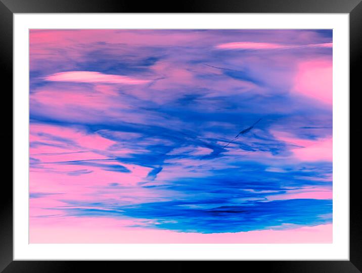 Blue clouds Framed Mounted Print by Rory Hailes