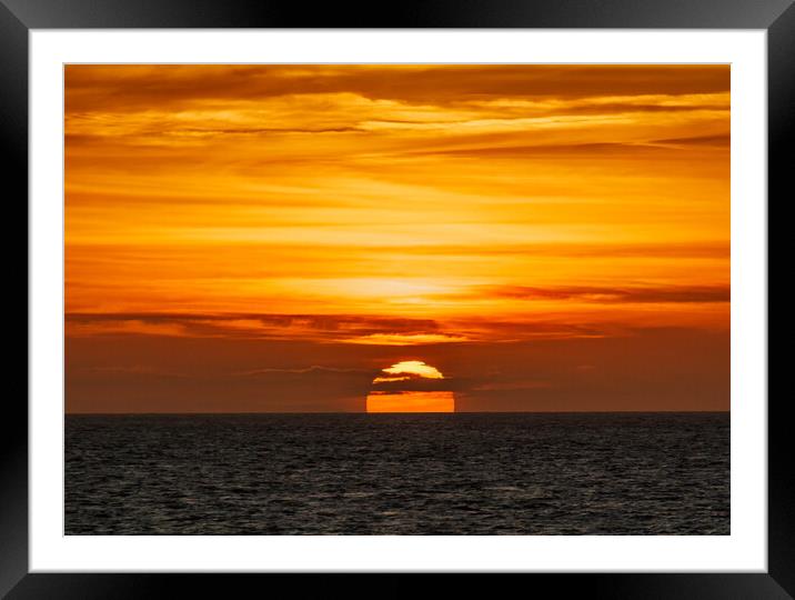 The sun about to set Framed Mounted Print by Rory Hailes