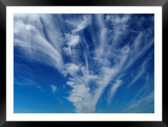 Cirrus clouds Framed Mounted Print by Rory Hailes
