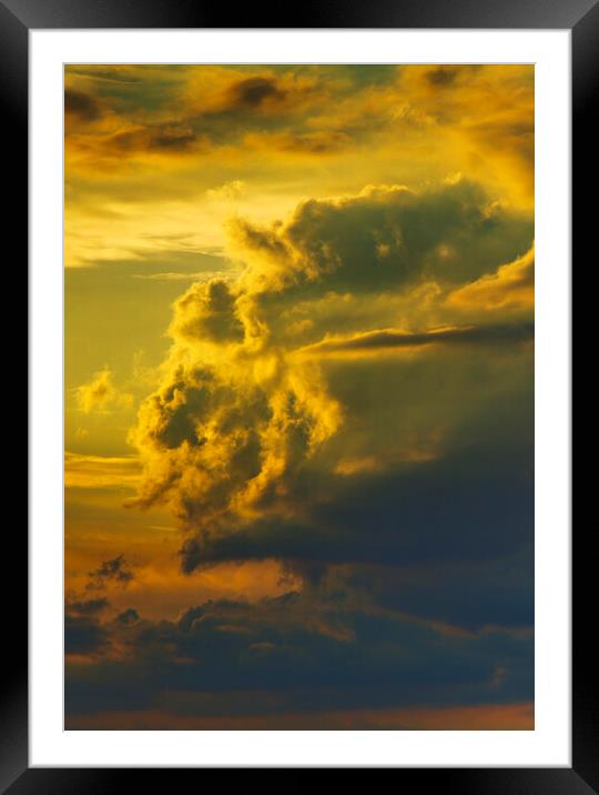 Large cumulus cloud Framed Mounted Print by Rory Hailes