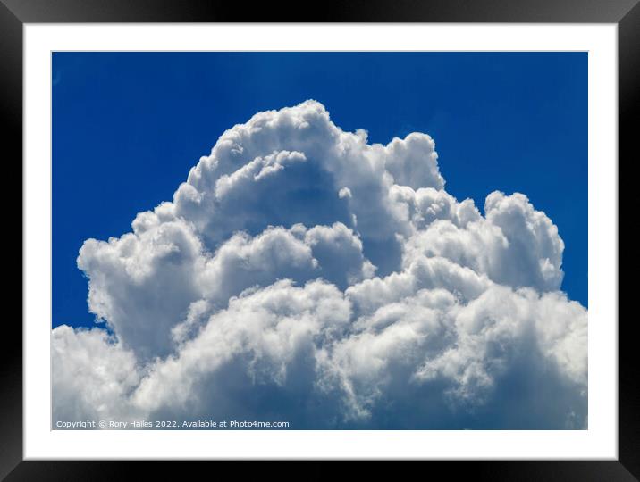 Cumulus clouds Framed Mounted Print by Rory Hailes