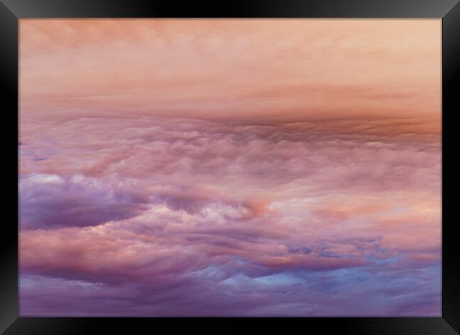 Pinkish clouds Framed Print by Rory Hailes