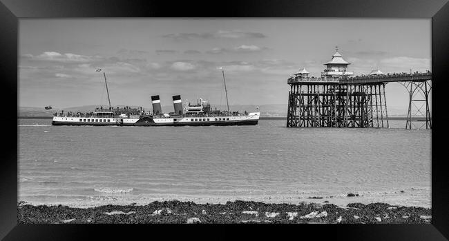 Waverly approaching the Clevedon Pier Framed Print by Rory Hailes