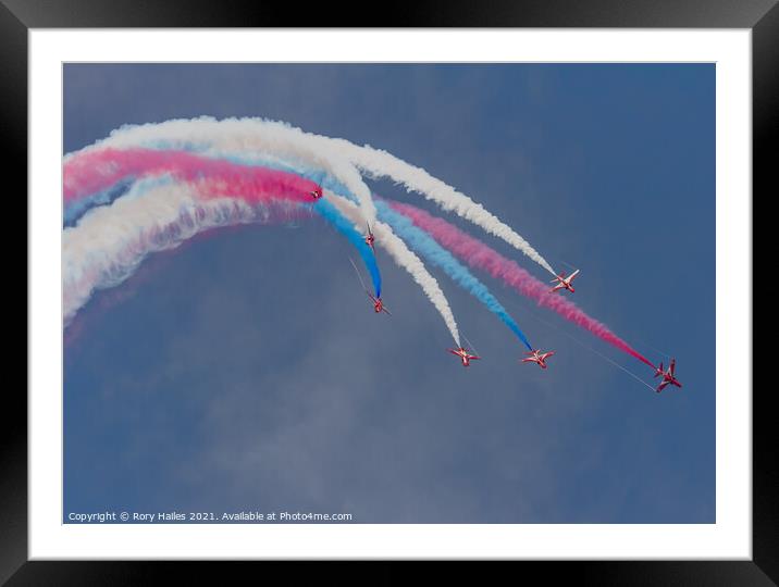 Red Arrows Framed Mounted Print by Rory Hailes