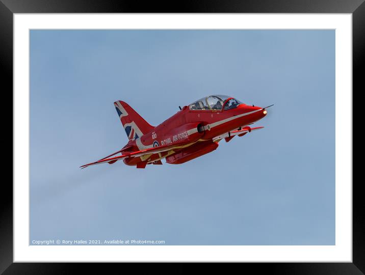 Red Arrow Framed Mounted Print by Rory Hailes