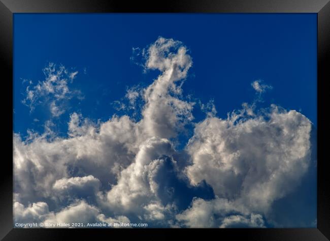 Cloud Formation Framed Print by Rory Hailes