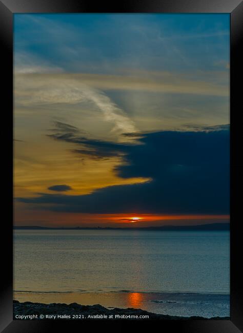 Sunset Framed Print by Rory Hailes