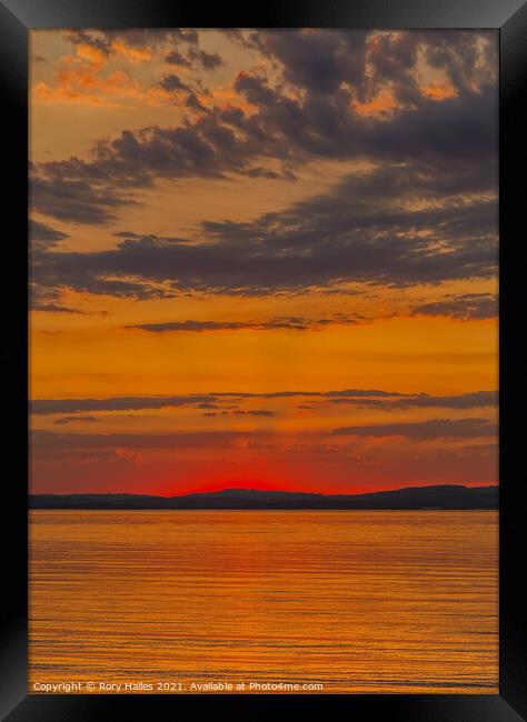 Sunset Framed Print by Rory Hailes