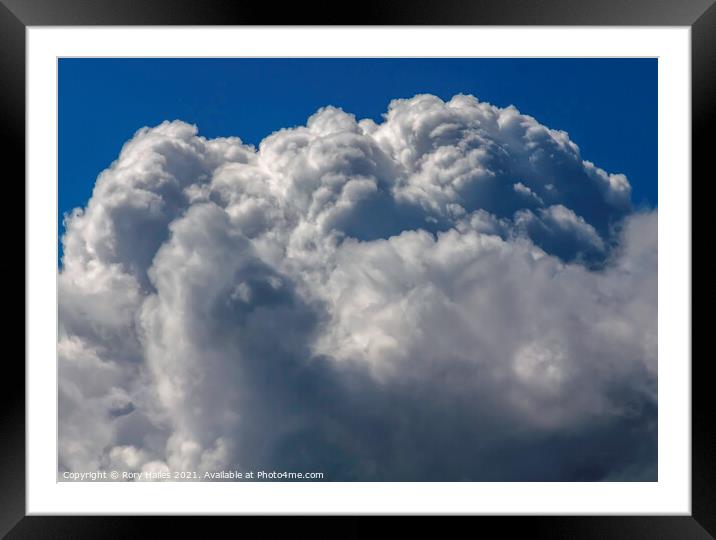 Cumulus cloud Framed Mounted Print by Rory Hailes