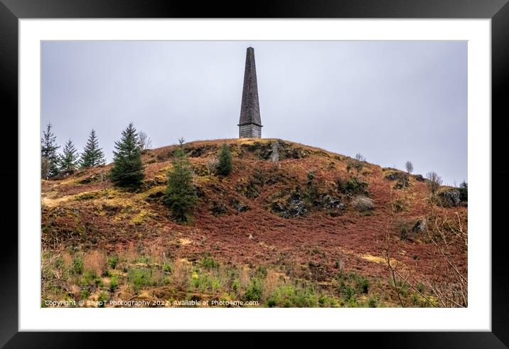 Murray's Monument on top of a hill overlooking the Galloway Forest, Scotland Framed Mounted Print by SnapT Photography