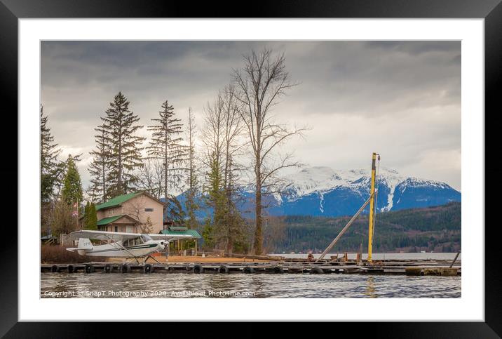 Late spring afternoon on Lakelse Lake at Waterlily bay, BC, Canada Framed Mounted Print by SnapT Photography