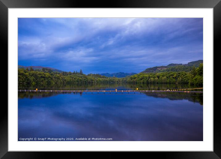 A view of Loch Faskally from the Pitlochry Dam wal Framed Mounted Print by SnapT Photography