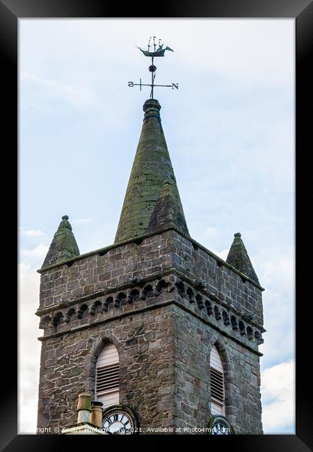 The steeple of the Tolbooth at Kirkcudbright, Dumfries and Galloway, Scotland Framed Print by SnapT Photography