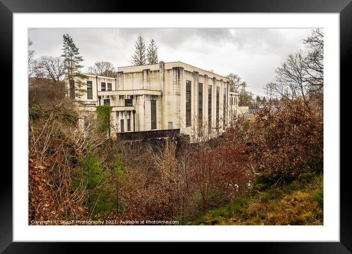 Kendoon Power Station at Dundeugh on the Galloway Hydro Electric Scheme Framed Mounted Print by SnapT Photography