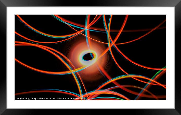 Spirograph series Framed Mounted Print by Philip Skourides