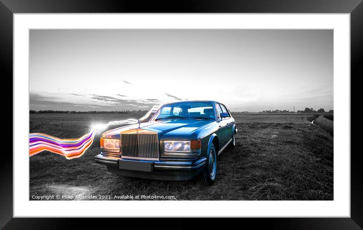 Rolls Royce Silver Shadow  Framed Mounted Print by Philip Skourides