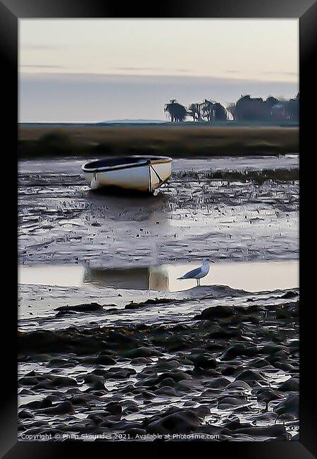 Brancaster Overy Straithe, Norfolk Framed Print by Philip Skourides