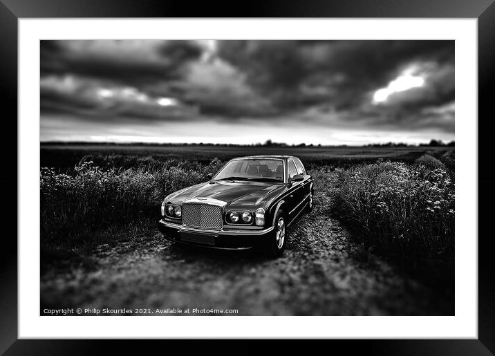 Bentley Arnage Framed Mounted Print by Philip Skourides