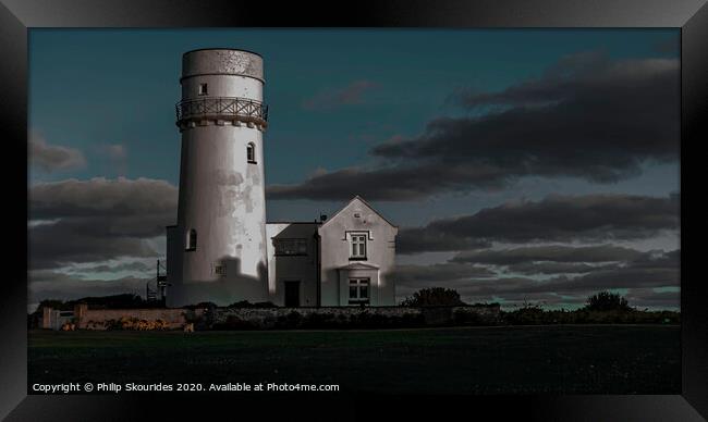 Hunstanton Lighthouse Framed Print by Philip Skourides