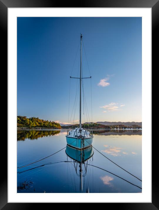 High Tide at Badachro Framed Mounted Print by James Catley