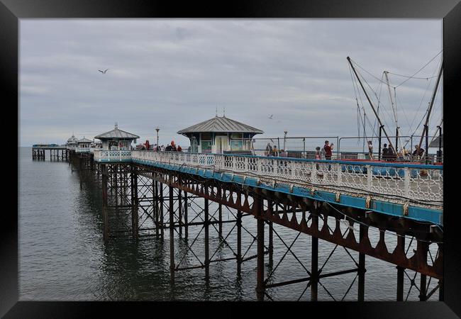 Llandudno Pier Framed Print by Emily Koutrou