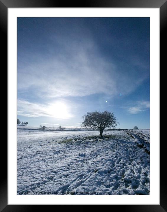 First Snow  Framed Mounted Print by Mark Brock