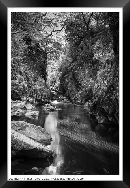 Tranquillity in Fairy Glen Framed Print by Peter Taylor