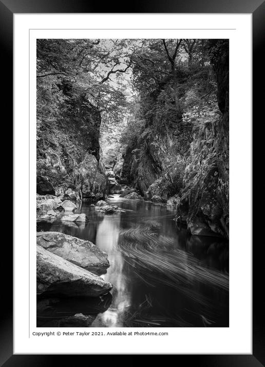 Tranquillity in Fairy Glen Framed Mounted Print by Peter Taylor