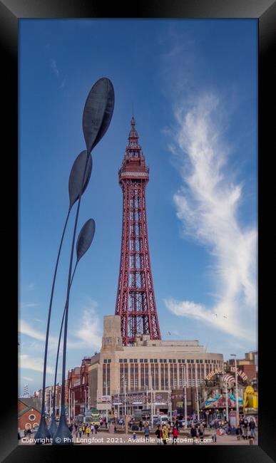 Blackpool Tower Framed Print by Phil Longfoot