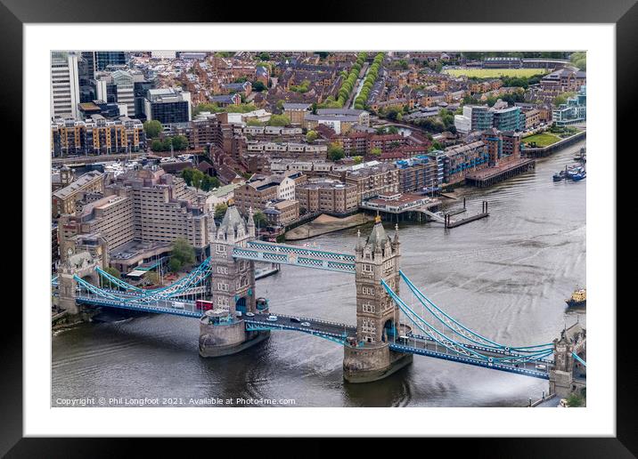 Tower Bridge London England Framed Mounted Print by Phil Longfoot
