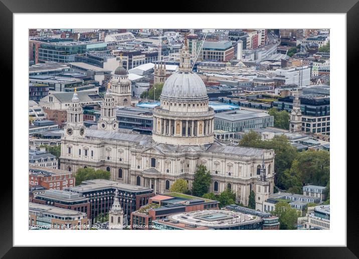 St Paul's Cathedral  Framed Mounted Print by Phil Longfoot