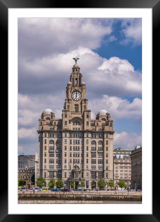 Royal Liver Building Liverpool  Framed Mounted Print by Phil Longfoot