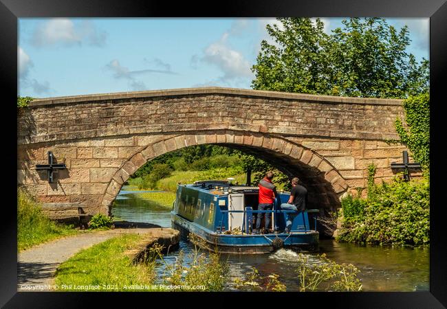 Cruising along on the Canal Framed Print by Phil Longfoot