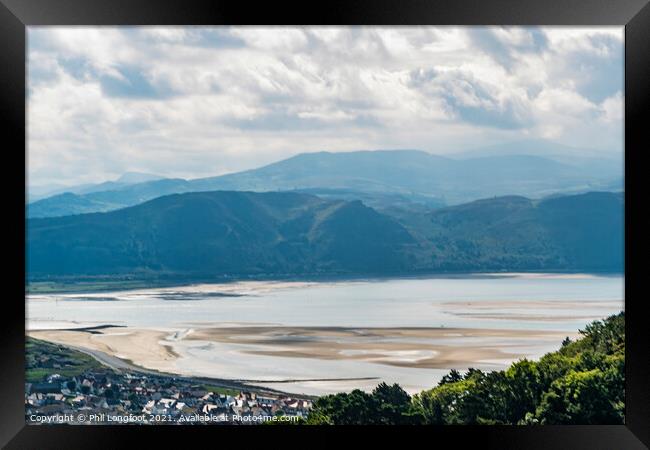 View of Snowdonia from Great Orme Llandudno Framed Print by Phil Longfoot