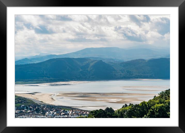 View of Snowdonia from Great Orme Llandudno Framed Mounted Print by Phil Longfoot