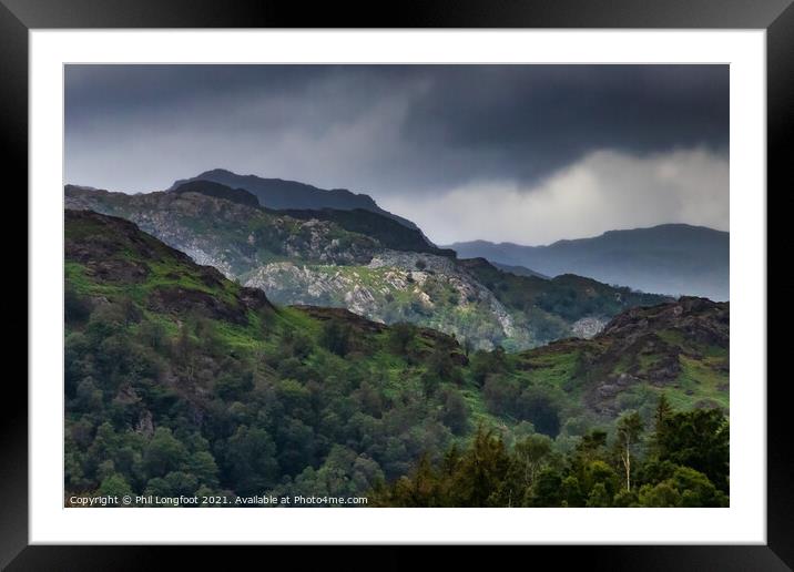 Landscape near Tarn Hows Cumbria Framed Mounted Print by Phil Longfoot