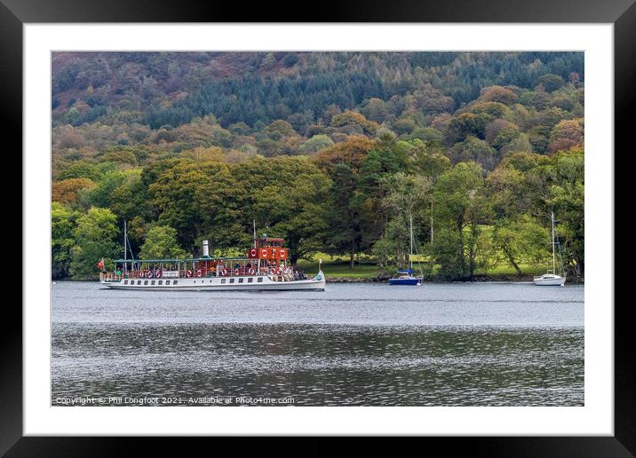 Lake Windermere Boat Cruise Framed Mounted Print by Phil Longfoot