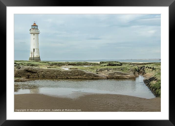 New Brighton Lighthouse  Framed Mounted Print by Phil Longfoot