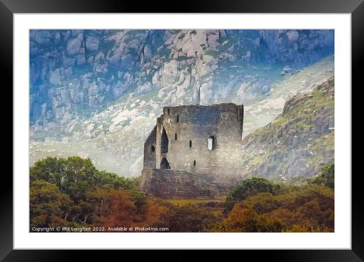 Dolbadarn Castle  Framed Mounted Print by Phil Longfoot