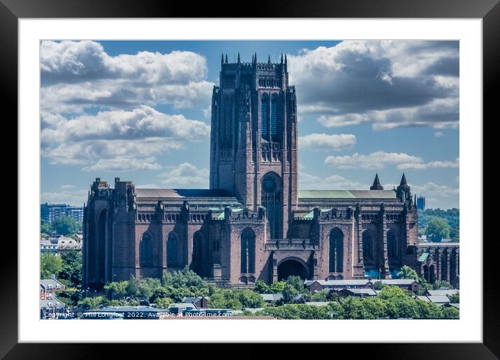 Liverpool Cathedral  Framed Mounted Print by Phil Longfoot