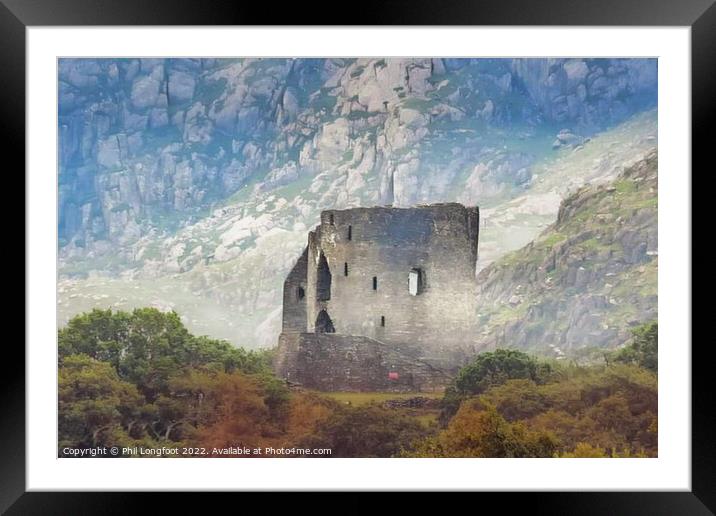 Dolbadarn Castle Snowdonia  Framed Mounted Print by Phil Longfoot