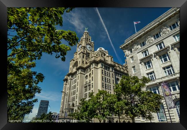 Royal Liver and Cunard Building Liverpool Framed Print by Phil Longfoot