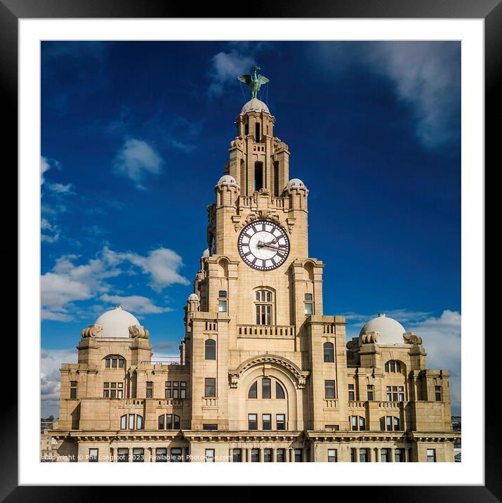 Royal Liver Building Liverpool Framed Mounted Print by Phil Longfoot