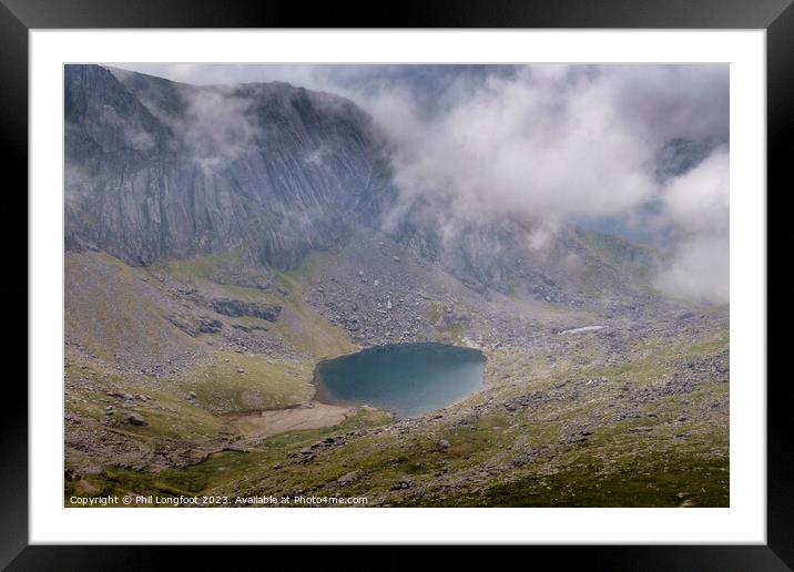 View from Snowdon / Yr Wyddfa train station  Framed Mounted Print by Phil Longfoot