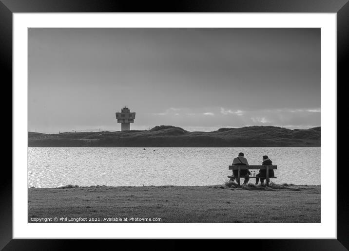 Having a sit down - Crosby Marina Merseyside UK  Framed Mounted Print by Phil Longfoot