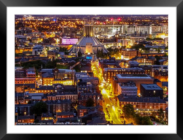Hope Street Liverpool  Framed Mounted Print by Phil Longfoot