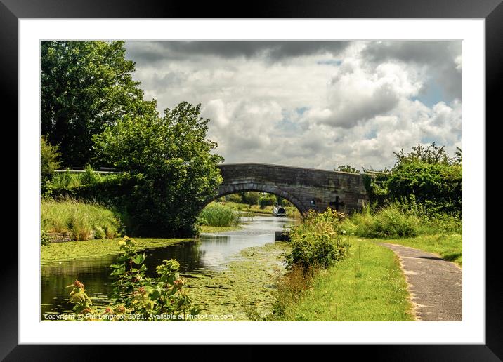 Leeds Liverpool Canal  Framed Mounted Print by Phil Longfoot