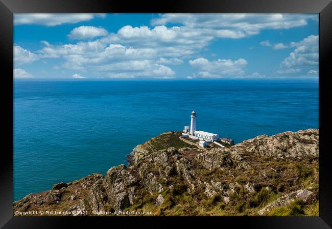 South Stack Anglesey Wales  Framed Print by Phil Longfoot