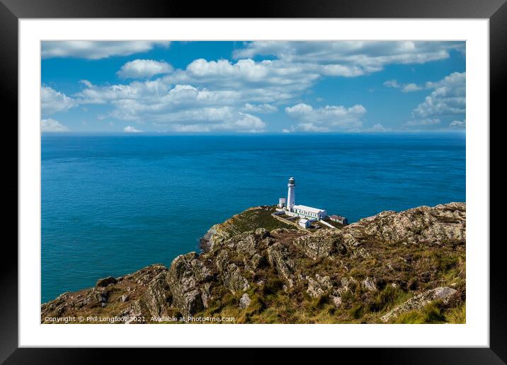 South Stack Anglesey Wales  Framed Mounted Print by Phil Longfoot