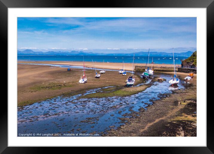 Abersoch Wales at low tide Framed Mounted Print by Phil Longfoot